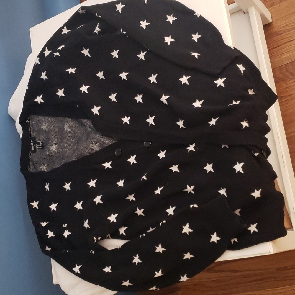 MENS BLUE AND WHITE SWEATER FOREVER 21